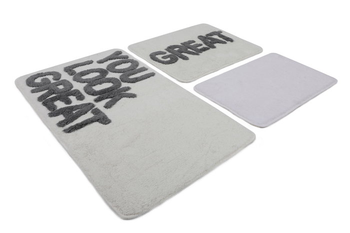 Mijölnir Juego de Alfombras de Baño Great - White (3 Piezas) Mijölnir Juego de Alfombras de Baño Great - White (3 Piezas)
